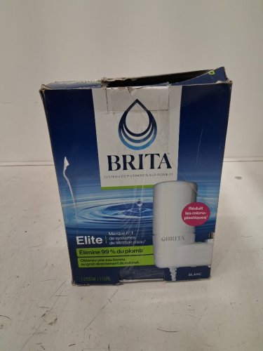 BRITA ELITE TAP WATER FILTER SYSTEM WITH FILTER CHANGE REMINDER - WHITE image 2