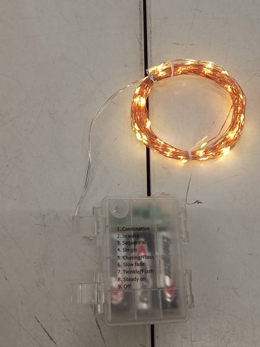 2PK led string fairy lights with remote - white image 3