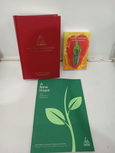 3PC ADULT CHILDREN OF ALCOHOLICS/DYSFUNCTIONAL FAMILIES Newcomer Bundle: Big Red Book TEXT WITH DAILY AFFIRMATIONS COMPANION BOOK and beginner's handbook by ACA WSO INC. image 2
