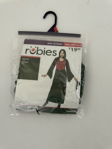 WOMEN'S RUBIES VAMPIRE COSTUME - SMALL (4-6) - BLACK/RED (STYLE: 1002835) image 3