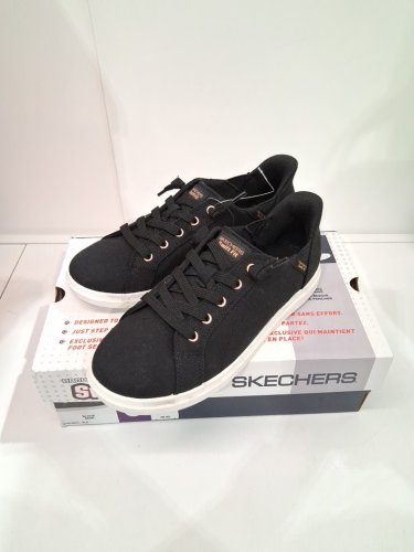 Women's Skechers Swift Fit Memory Foam Sneakers Shoes - Size 8 - Black/brass (style: 4888408 / 179228cs) image 2
