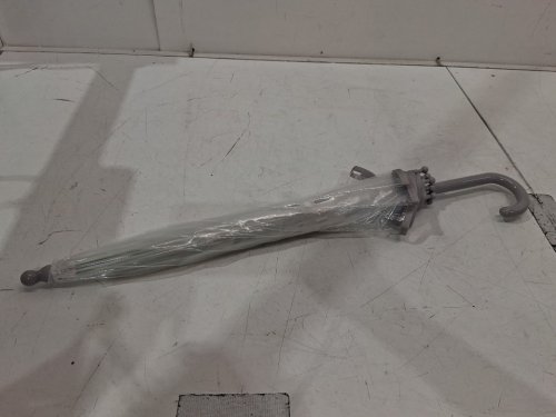 transparent folding bubble umbrella - 29" x 25" - clear/grey image 2