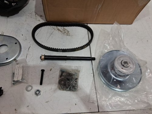 antuko 40 series torque converter kit / clutch pulley driver replacement - fits select go kart models - black/steel (model : ‎203015) image 7