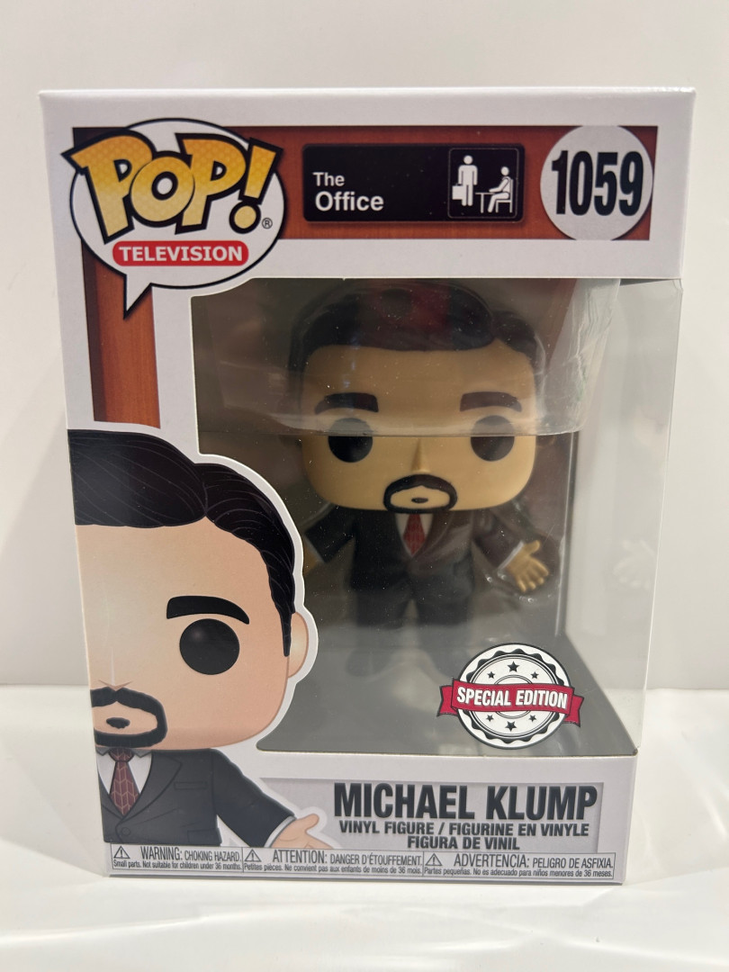 Funko pop! **special edition** Television: the office - michael klump vinyl figure (#1059) image 2