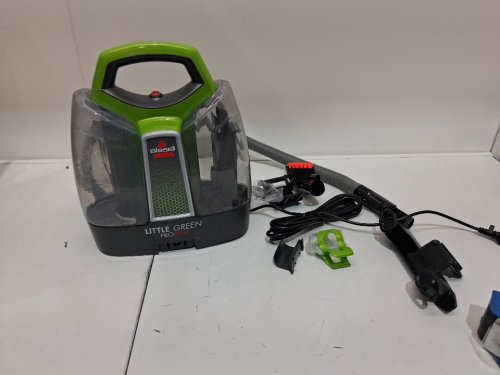 BISSELL LITTLE GREEN PORTABLE DEEP CLEANING VACUUM - 37OZ TANK MAX - GREEN/GREY (MODEL : 2513B) image 3