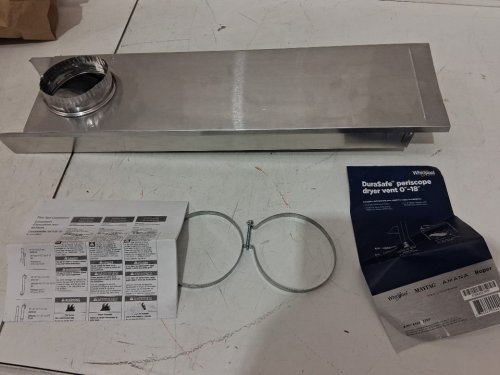 Whirlpool DuraSafe periscope dryer vent - O" to 18" - Silver image 3