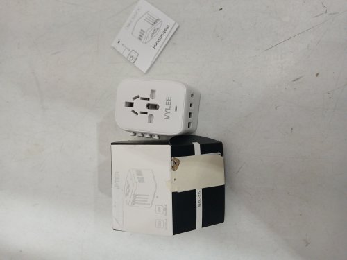 VYLEE 5-IN-1 Universal International Power Travel Plug Adapter - 3.5A - WHITE (MODEL:OL-212) image 2