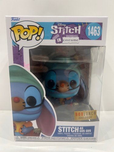 Funko pop! **box lunch exclusive** Disney stitch in costume - stitch as gus gus vinyl figure (#1463) image 2