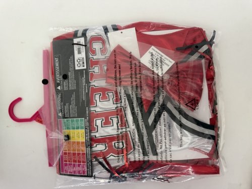 3PC GIRLS WAY TO CELEBRATE CHEERLEADER COSTUME - SMALL (4-6) - RED/WHITE (STYLE: WC3524B) image 3