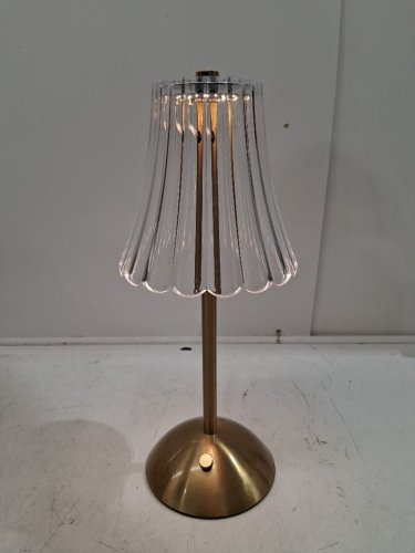 rechargeable led touch table lamp - 13.5"x4.5" - gold image 2
