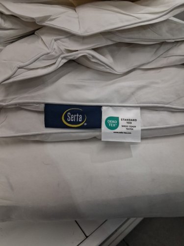 SERTA Goose Feather Down Fiber Cotton Comforter - king - white (model: se003026) image 2