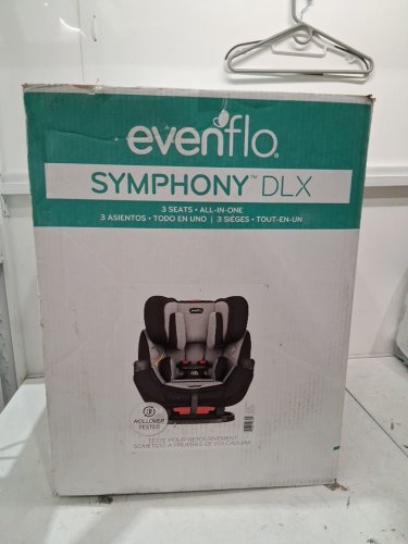 Evenflo SYMPHONY DLX ALL-IN-ONE CONVERTIBLE CAR SEAT WITH EASY CLICK INSTALL - Ashland Grey (MODEL: 34612173C) image 2