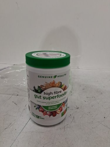 Genuine Health High Fibre Gut Superfood Health supplement - 229g - 21 servings - Unflavored image 2
