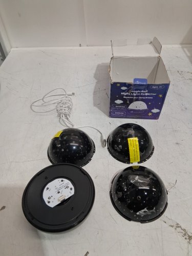 magic ball night light projector with 3 different patterns - 5W MAX - plastic/m26) image 2