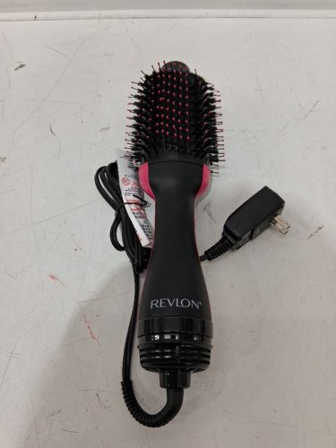 REVLON ONE-STEP CERAMIC HAIR DRYER & VOLUMIZER BRUSH - PINK/BLACK (MODEL: RVDR5222F) image 3