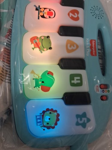 FISHER-PRICE 4-IN-1 BABY MUSICAL GLOW AND GROW KICK & PLAY PIANO GYM PLAYMAT - AGES 0+ MONTHS - MULTI-COLOUR (MODEL: HVX56) image 4