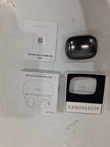 conyat true Bluetooth wireless earbuds - black (model: h63) image 4