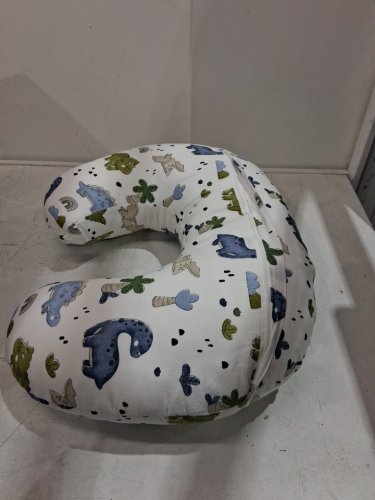PLUSHII NURSING PILLOW AND POSITIONER -18" x 24"- BLUE DINOSAUR image 3