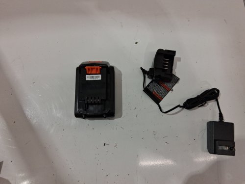 LITHIUM CORDLESS REPLACEMENT BATTERY and charger FOR BLACK AND DECKER POWER TOOLS - 20 V - ORANGE (MODEL: LBXR20) image 2