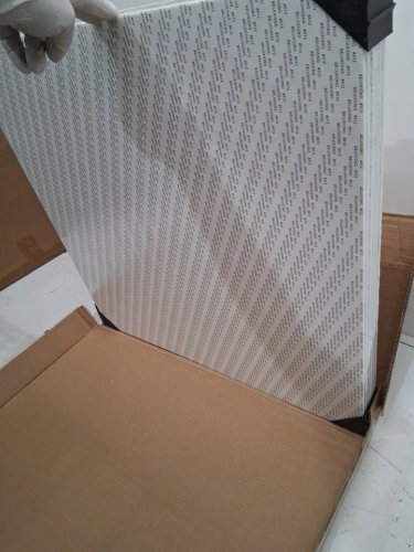 6pk Foritrue decorative Soundproof Wall Acoustic Panels - 23.6" x 23.6"x 0.4" - Log Color+white image 3