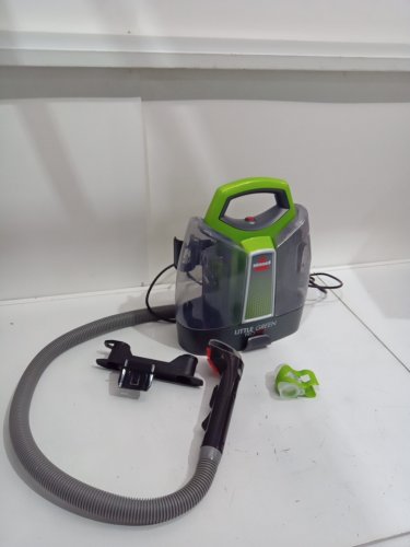 BISSELL LITTLE GREEN PROHEAT PORTABLE DEEP CLEANER/SPOT CLEANER WITH SELF-CLEANING HYDRORInSE TOOL - GREEN/GREY (MODEL : 2513B / 2513n) image 3