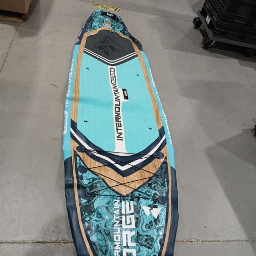intermountain gorge Ultra Wide Inflatable stand up Paddle Board -11ft - 34" - woodgrain blue - (model:supnp320-10c) image 3