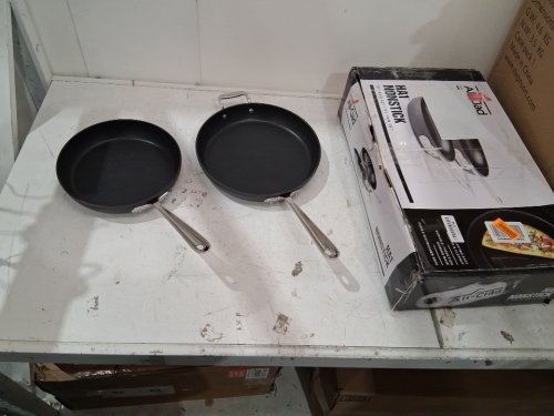 2PC ALL-CLAD HA1 NONSTICK FRY PAN SET - 10" / 12" - black/silver (MODEL: 11644912024) image 2