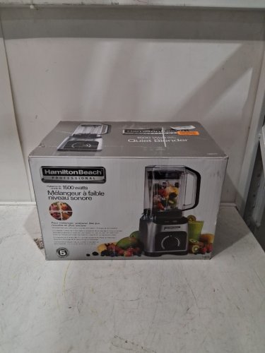 HAMILTON BEACH PROFESSIONAL QUIET SHIELD 1500W BLENDER - STAINLESS STEEL - (MODEL: 58870) image 2
