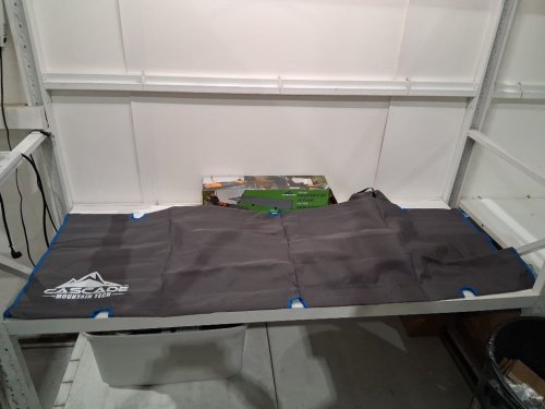 Cascade Mountain Tech Ultralight Camp Cot with Bag - Grey/blue (Model: cot-ul-24-c / 1654575) image 3