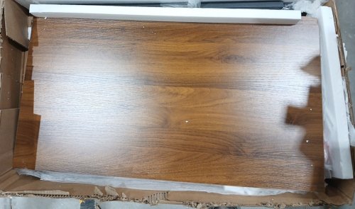 SEDETA 2 Person Computer Desk with Storage Drawers - 90.5" x 30.7" x 19.7" - Brown/white image 6