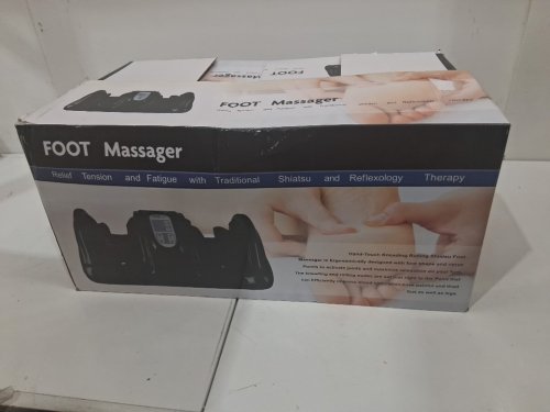 wellhut 3-in-1 Therapeutic Shiatsu Foot Massager with High Intensity Rollers - red image 2
