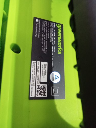 GREENWORKS CORDED Electric DETHATCHER - 14" - 120V - 13 AMP - Green/Black (MODEL: DHA103) image 11