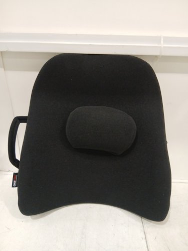 ObusForme portable Wideback Padded Backrest seat Cushion & Lumbar Support Pillow - 22" x 19" - Black (Model: WB-BLK-CBC) image 5