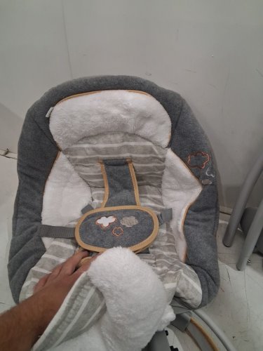 INGENUITY BOUTIQUE COLLECTION SWING 'N GO PORTABLE SWING WITH MULTIPLE SOUNDS/SWING SETTINGS - 20LBS CAPACITY - BELLA TEDDY IN GREY (MODEL: 11023-ES) image 5