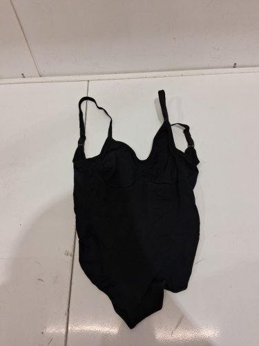 womens thong scoop back bodysuit shape wear - 2xl/3xl - black image 2