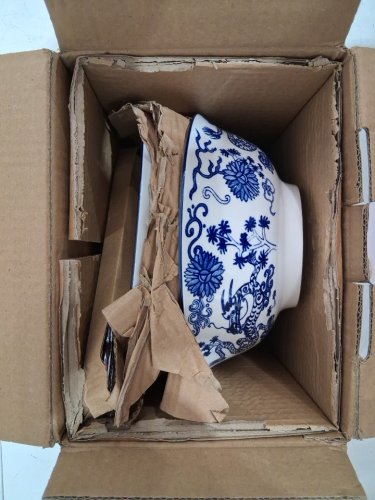 4PK Maison Neuve Porcelain Noodle Bowl Set With Chopsticks - BLUE/WHITE (MODEL: 1847083) image 2