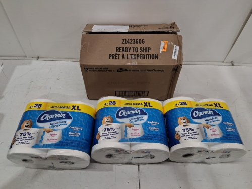 12pk Charmin Toilet Paper Ultra Soft Clean Touch Family Mega XL Rolls - white image 2