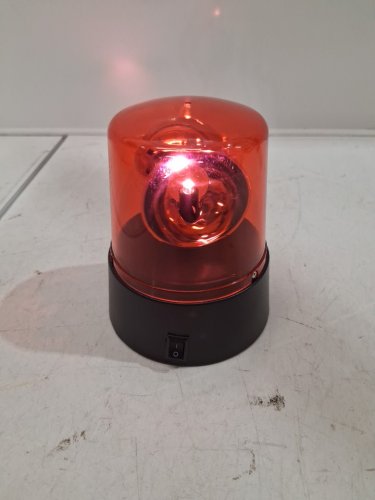 mini led siren light - 3" - black/red image 2