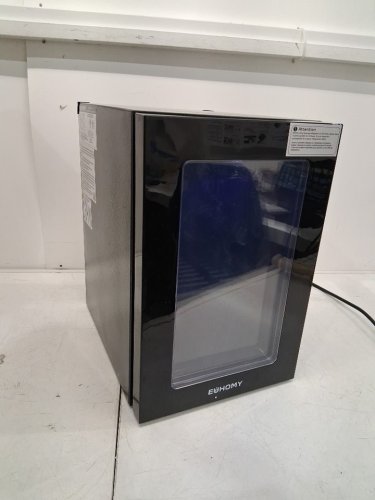 EUHOMY BEVERAGE REFRIGERATOR COOLER WITH 40°F-61°F DIGITAL TEMPERATURE CONTROL - 18L (HOLDS 25 CANS) - BLACK (MODEL: FWC008-11BL-CAEH /‎ WC-6B) image 2