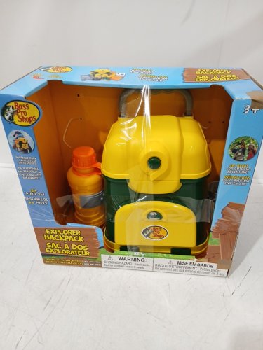 8PC KID'S Bass Pro Shops Explorer Backpack Toy Kit - GREEN /ORANGE image 2