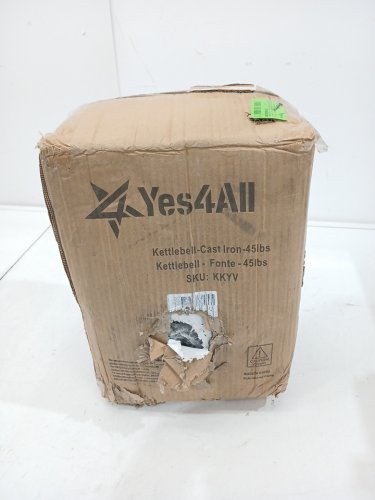 Yes4All Kettlebell Solid Smooth handle for Strength Training - 45LBS - BLACK image 3