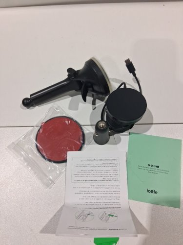iOttie Velox Mini Qi2 Magnetic Wireless Phone Charger, Dash and Windshield Mount - BLACK (MODEL: VLXWCG213) image 3