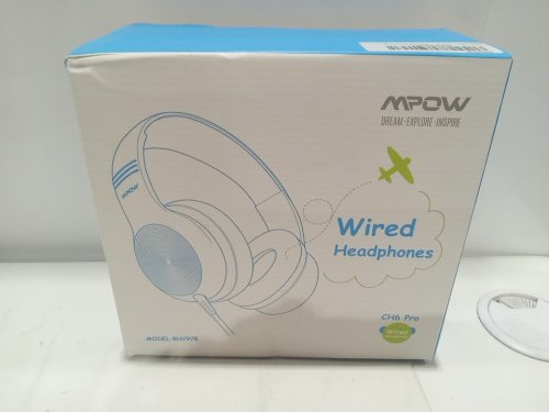 Kid's Mpow CH6 Pro adjustable Over Ear Headphones with Microphone - Aqua/grey (Model: MPBH420AG) image 2