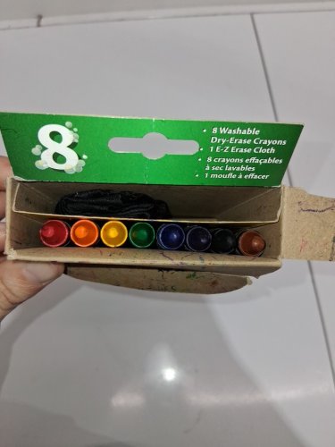 8PK CRAYOLA DRY ERASE CRAYONS WITH BUILT IN SHARPENER image 3