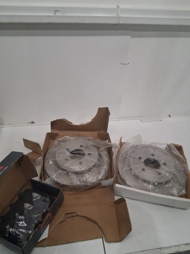 3pc CMX Rear Brake Rotors with ceramic brake pads - fits various models (model: 8-680271/ cmx-d1055) image 6