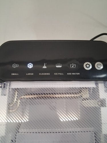 EUHOMY SELF-CLEANING BULLET COUNTERTOP ICE MAKER WITH ICE SCOOP - MAKES 27LB PER DAY - BLACK (MODEL: im021-bbl-caeh / IMB1008CA-UL) image 2