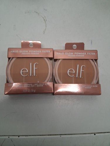 2PK E.L.F HALO GLOW powder filter pressed powder - medium warm -10g/each image 2