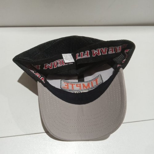 *custom* All Star Dream Fit full back trucker hat with "TIMPTE" Logo - Large/extra large - grey black image 3