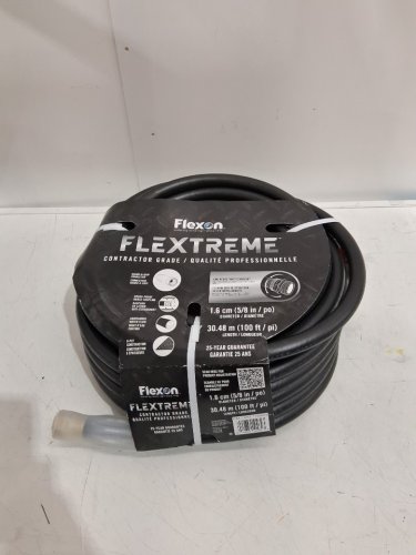 Flexon FLEXTREME Contractor Grade Hose with Guard & Grip - 5/8" x 100FT - BLACK (model: 1765024) image 2