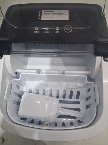 EUHOMY COUNTERTOP ICE MAKER MACHINE - MAKES 26LB/DAY - BLACK (MODEL: IM-06D / IM001-BBL-CAEH) image 5